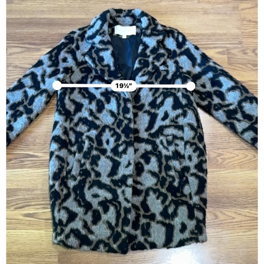 Veronica Beard Camille Leopard Print Cocoon Jacket Brown Chic Size 6 - Picture 5 of 14